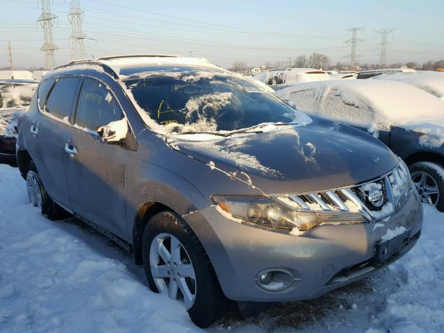 JN8AZ18U49W015350 - 2009 NISSAN MURANO S SILVER photo 1