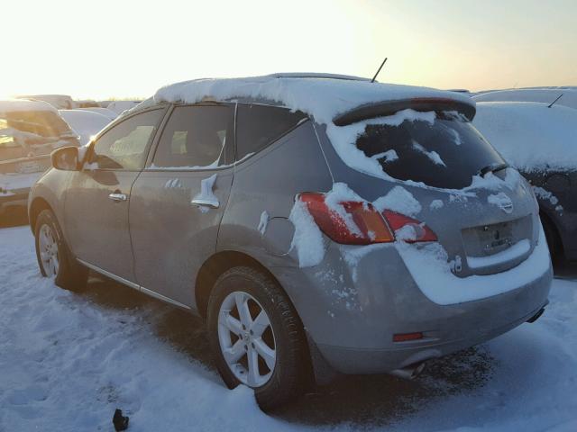 JN8AZ18U49W015350 - 2009 NISSAN MURANO S SILVER photo 3