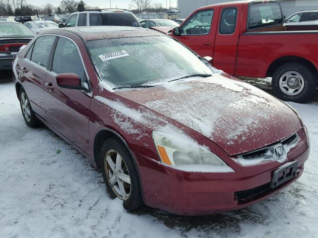1HGCM56623A037187 - 2003 HONDA ACCORD EX BURGUNDY photo 1