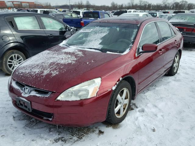 1HGCM56623A037187 - 2003 HONDA ACCORD EX BURGUNDY photo 2