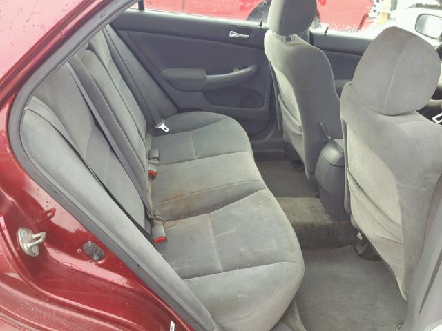 1HGCM56623A037187 - 2003 HONDA ACCORD EX BURGUNDY photo 6