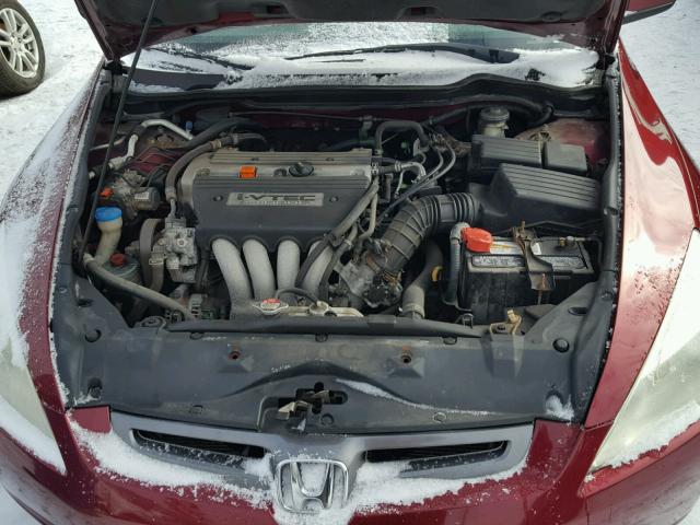 1HGCM56623A037187 - 2003 HONDA ACCORD EX BURGUNDY photo 7