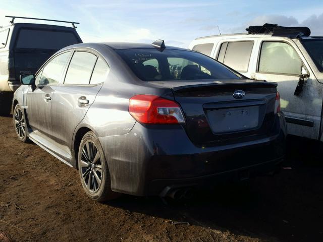 JF1VA1D61F8827531 - 2015 SUBARU WRX PREMIU GRAY photo 3