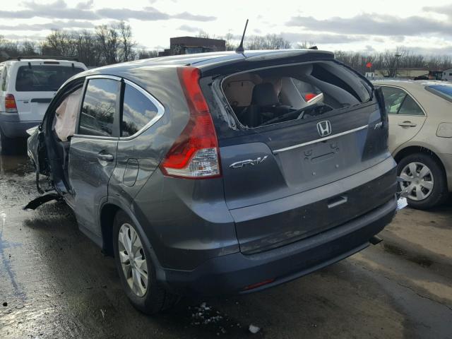 5J6RM4H53CL007718 - 2012 HONDA CR-V EX GRAY photo 3