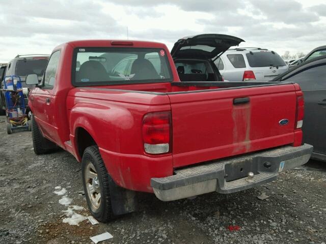 1FTYR10U3YPA14852 - 2000 FORD RANGER RED photo 3