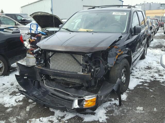 2D4RN4DE0AR302095 - 2010 DODGE GRAND CARA BLACK photo 2