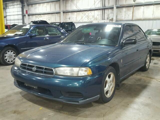 4S3BD4358X7251717 - 1999 SUBARU LEGACY L GREEN photo 2