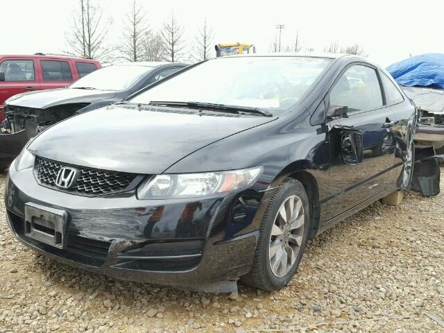 2HGFG12899H518164 - 2009 HONDA CIVIC EX BLACK photo 2