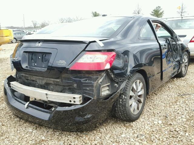 2HGFG12899H518164 - 2009 HONDA CIVIC EX შავი ფოტო 4