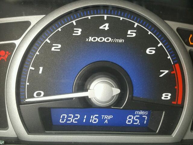 2HGFG12899H518164 - 2009 HONDA CIVIC EX შავი ფოტო 8