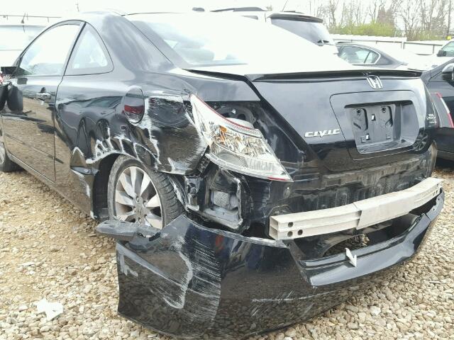 2HGFG12899H518164 - 2009 HONDA CIVIC EX შავი ფოტო 9