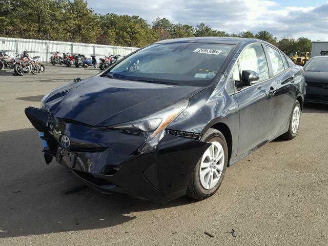 JTDKBRFU3H3553771 - 2017 TOYOTA PRIUS BURGUNDY photo 2