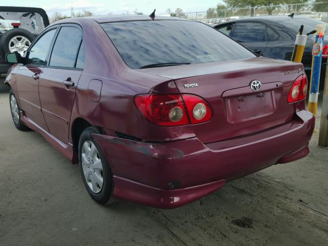 1NXBR32E45Z358173 - 2005 TOYOTA COROLLA CE RED photo 3