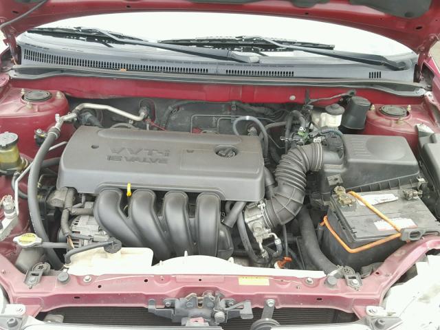 1NXBR32E45Z358173 - 2005 TOYOTA COROLLA CE RED photo 7