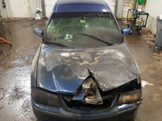 2G1WF52E839137186 - 2003 CHEVROLET IMPALA BLUE photo 9