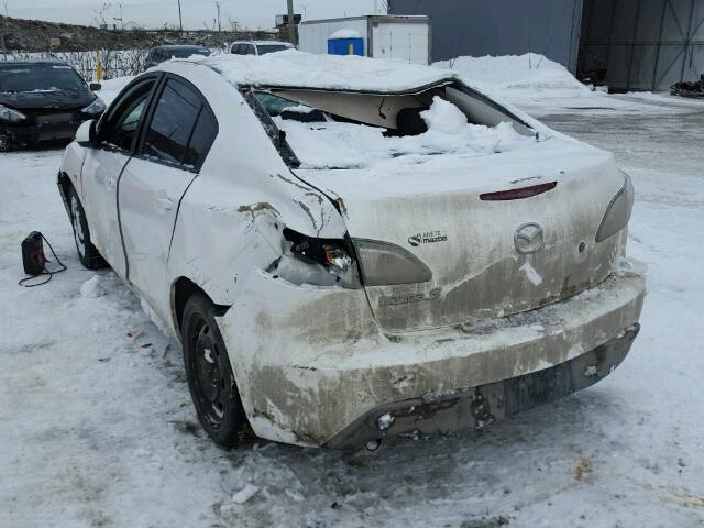 JM1BL1SF2A1194419 - 2010 MAZDA 3 I WHITE photo 3