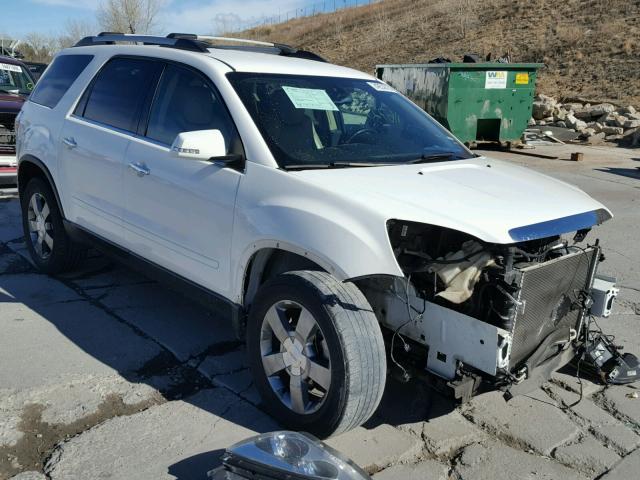 1GKKRRED8BJ280184 - 2011 GMC ACADIA SLT WHITE photo 1