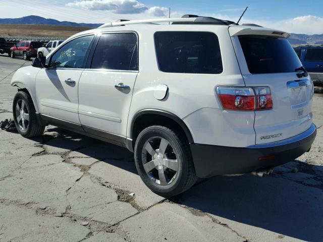 1GKKRRED8BJ280184 - 2011 GMC ACADIA SLT თეთრი ფოტო 3