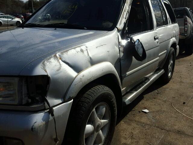 JN8DR09Y42W741742 - 2002 NISSAN PATHFINDER SILVER photo 9