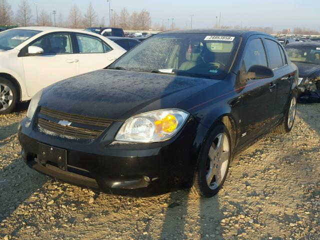 1G1AM55B467744726 - 2006 CHEVROLET COBALT SS BLACK photo 2