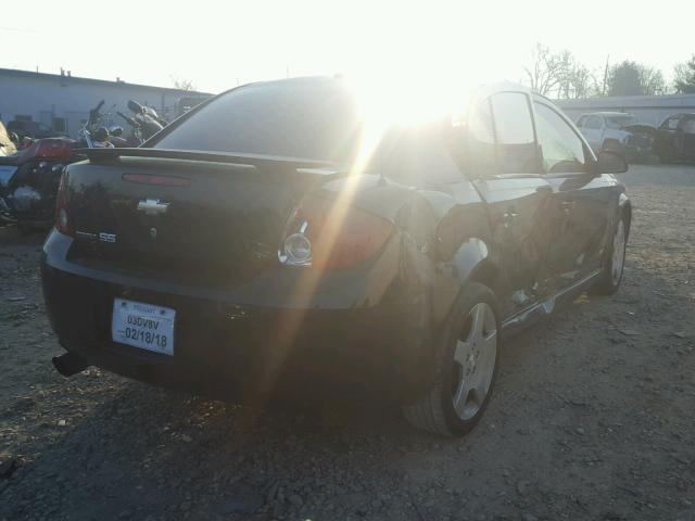 1G1AM55B467744726 - 2006 CHEVROLET COBALT SS BLACK photo 4