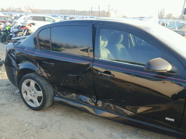 1G1AM55B467744726 - 2006 CHEVROLET COBALT SS BLACK photo 9