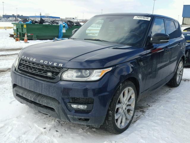 SALWR2TF1FA506461 - 2015 LAND ROVER RANGE ROVE BLUE photo 2