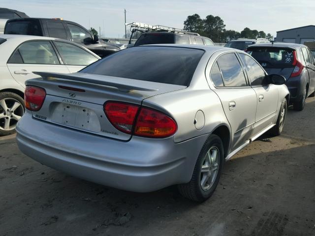 1G3NL52F44C157319 - 2004 OLDSMOBILE ALERO GL SILVER photo 4