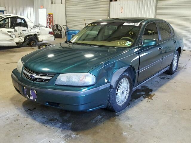 2G1WF52K2Y9202773 - 2000 CHEVROLET IMPALA GREEN photo 2