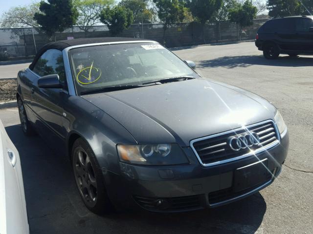 WAUAT48H63K017453 - 2003 AUDI A4 3.0 CAB GRAY photo 1