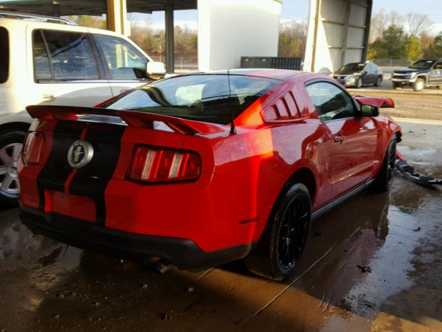 1ZVBP8AM5C5261309 - 2012 FORD MUSTANG RED photo 4