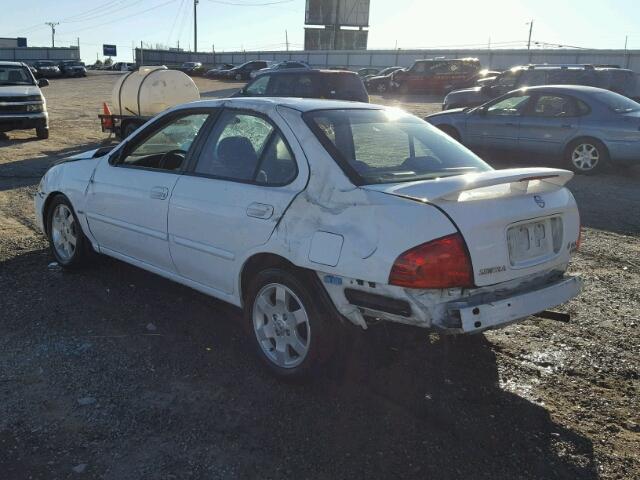 3N1CB51D36L580140 - 2006 NISSAN SENTRA 1.8 WHITE photo 3