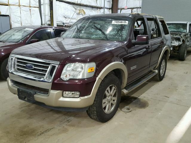 1FMEU64E66UA41880 - 2006 FORD EXPLORER E BURGUNDY photo 2