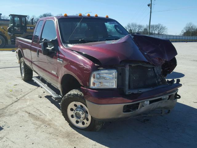 1FTSX21P87EA39492 - 2007 FORD F250 SUPER BURGUNDY photo 1