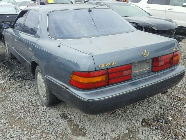 JT8UF11E0M0072997 - 1991 LEXUS LS 400 BLUE photo 3