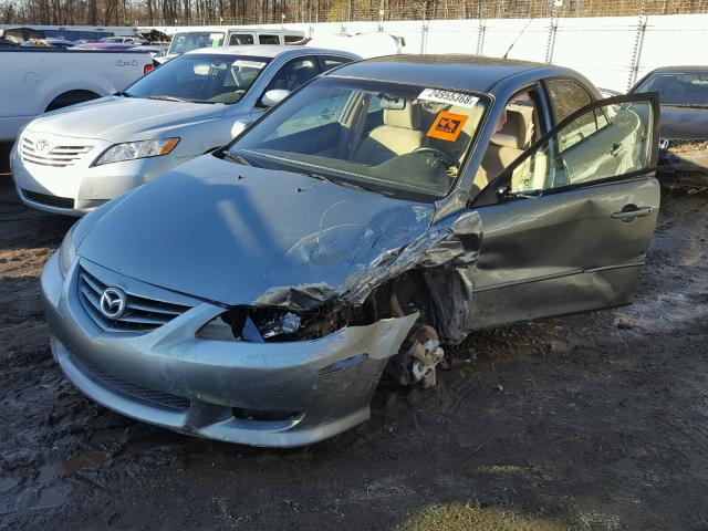 1YVHP80C055M37458 - 2005 MAZDA 6 I GREEN photo 2