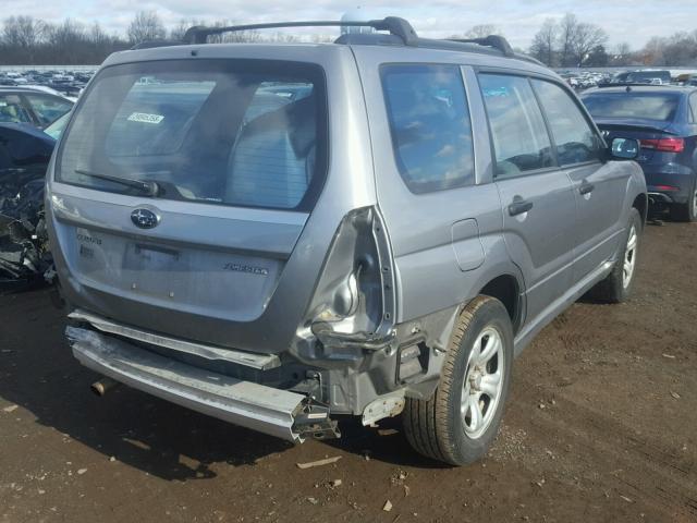 JF1SG63697H733737 - 2007 SUBARU FORESTER 2 GRAY photo 4