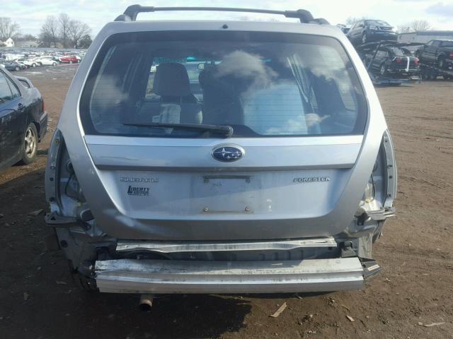 JF1SG63697H733737 - 2007 SUBARU FORESTER 2 GRAY photo 9