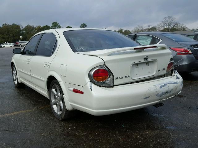 JN1DA31A53T438123 - 2003 NISSAN MAXIMA GLE WHITE photo 3