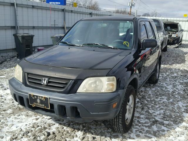 JHLRD18661C015230 - 2001 HONDA CR-V EX BLACK photo 2