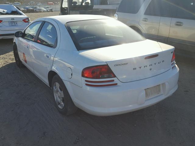 1B3EL46X76N246694 - 2006 DODGE STRATUS SX WHITE photo 3