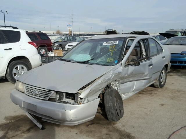 3N1AB41D3VL014883 - 1997 NISSAN SENTRA XE SILVER photo 2