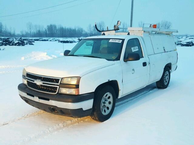 1GCEC14X37Z148479 - 2007 CHEVROLET SILVERADO WHITE photo 2