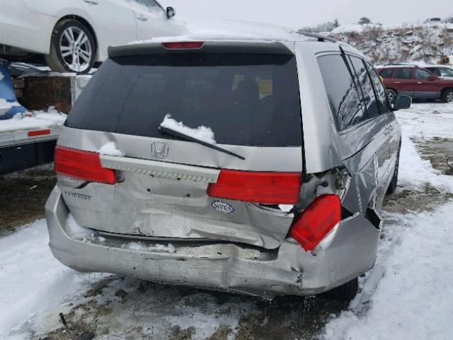 5FNRL38799B025334 - 2009 HONDA ODYSSEY EX SILVER photo 4