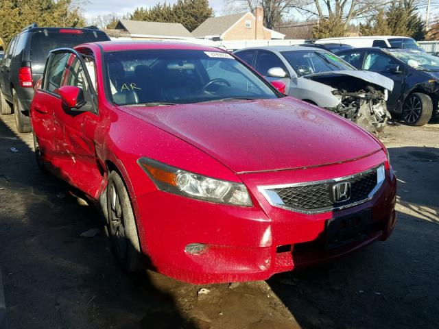 1HGCS128X9A015825 - 2009 HONDA ACCORD EXL RED photo 1