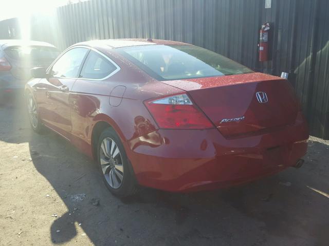 1HGCS128X9A015825 - 2009 HONDA ACCORD EXL RED photo 3