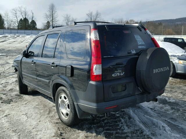 SHSRD78585U304313 - 2005 HONDA CR-V LX BLACK photo 3