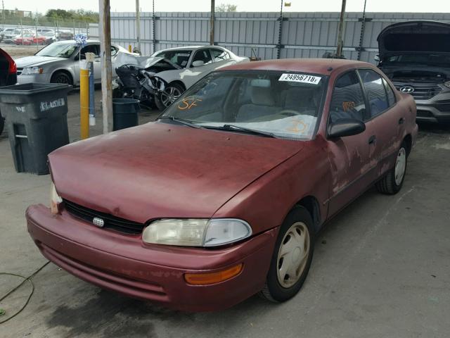 1Y1SK5269VZ407833 - 1997 GEO PRIZM BASE BURGUNDY photo 2