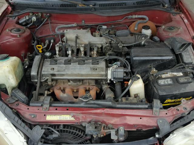 1Y1SK5269VZ407833 - 1997 GEO PRIZM BASE BURGUNDY photo 7