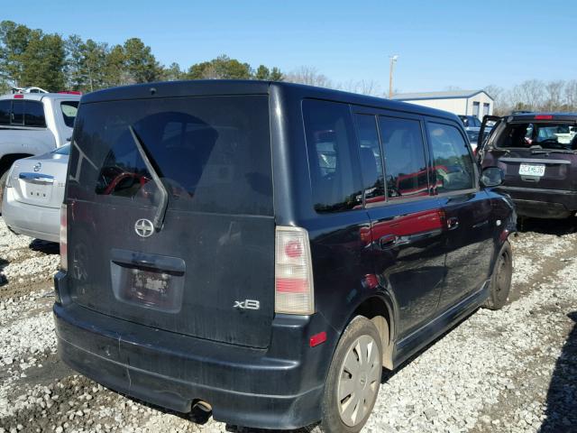 JTLKT324364055081 - 2006 TOYOTA SCION XB BLACK photo 4